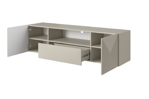 Wall-Mounted TV Cabinet Asha 167cm, cashmere