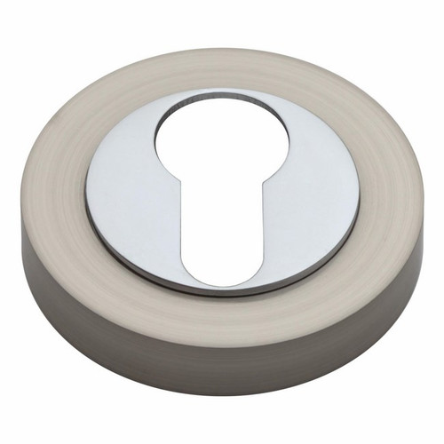 Gamet Door Escutcheon Yale, brushed nickel/chrome