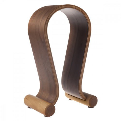 Maclean Headphones Stand Wooden Walnut Color MC-815W