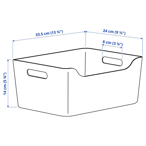 UPPDATERA Box, white, 34x24 cm