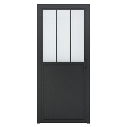 GoodHome Industrial Internal Door 80, right, black