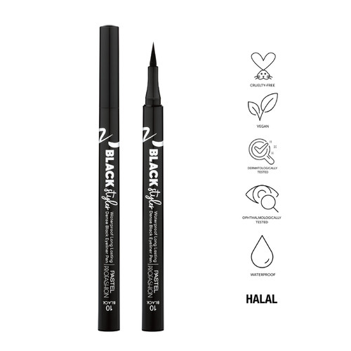 PASTEL Pro Fashion Black Styler Eyeliner Pen 1.1ml, black