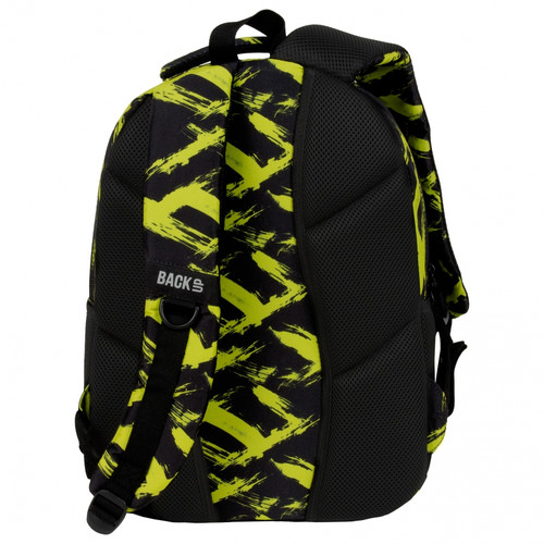 School Backpack 30x42x20 Lime Pattern