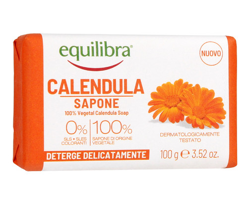 Equilibra Soap Bar Marigold 100% Vegetal 100g