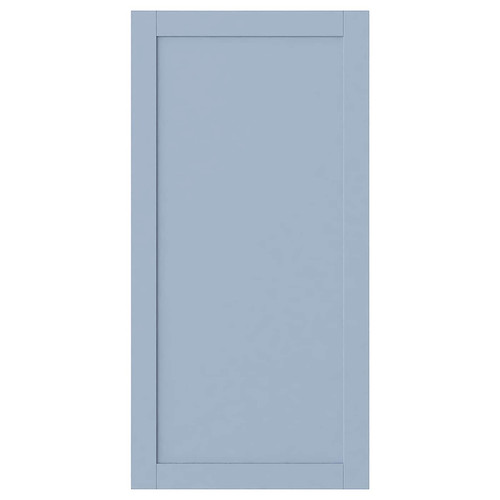 SANNIDAL Door with hinges, blue, 60x120 cm