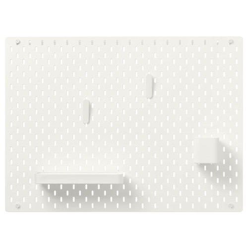 SKÅDIS Pegboard combination, white,76x56 cm