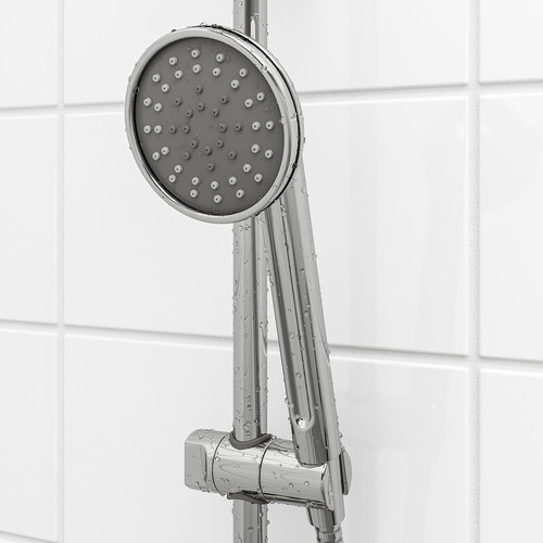 VOXNAN Riser rail with handshower kit, chrome-plated