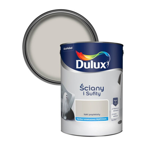 Dulux Walls & Ceilings Matt Latex Paint 5l kind of grey