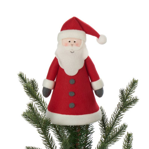 Christmas Tree Topper Santa 20 cm, felt