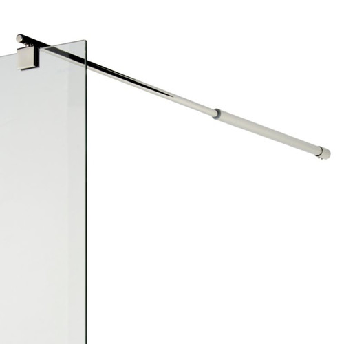 Cooke & Lewis Shower Walk-in Panel Onega 90cm, chrome/transparent