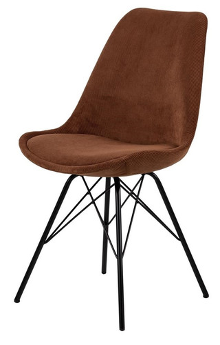 Dining Chair Eris, corduroy, copper