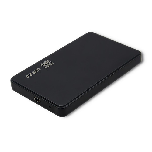 Qoltec Aluminium External Hard Drive Case HDD/SSD 2.5'' SATA3 | USB 2.0, black