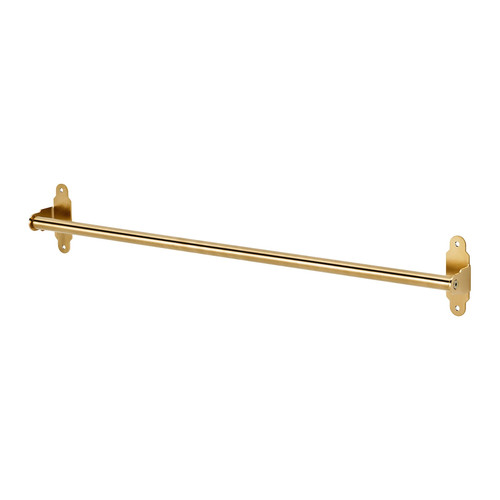 HULTARP Rail, polished, brass-colour, 60 cm