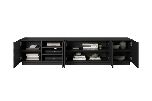 TV Cabinet Asha 200 cm, matt black