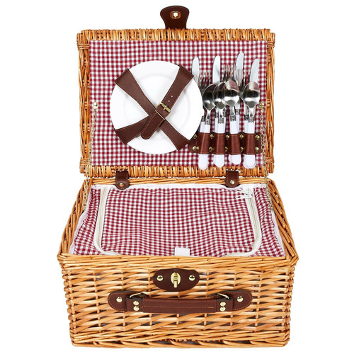 Picnic Basket for 4 People with Accessories