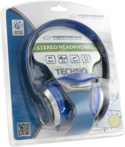 Esperanza Stereo Headphones EH145B Techno Blue