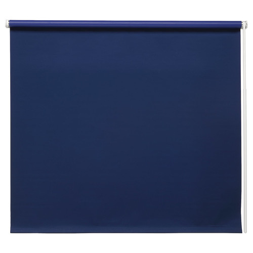 FRIDANS Block-out roller blind, blue, 80x195 cm