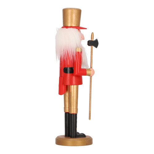 Nutcracker Christmas Decoration 28cm, gold hat