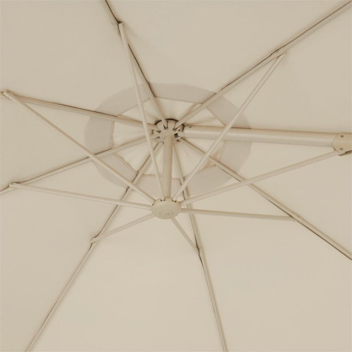 Garden Parasol Umbrella GoodHome Mallorca 350 cm, beige