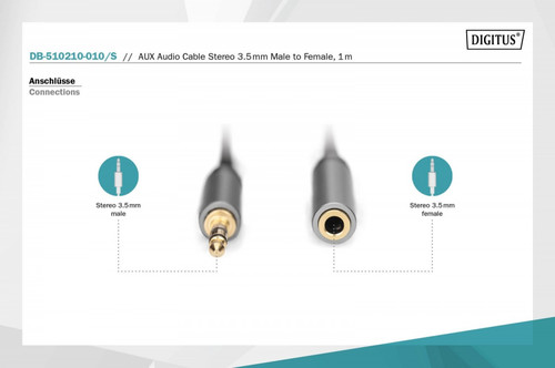 Digitus Audio Extension Cable DB-510210-010-S