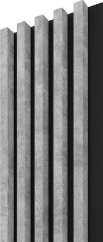 Stegu Wall Decorative Lamellas Comfort, urban/black, 5 slats/1 tile