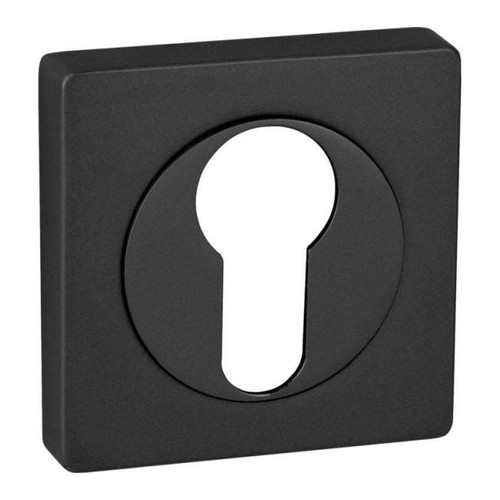 Door Escutcheon Quadro-QR, square, black