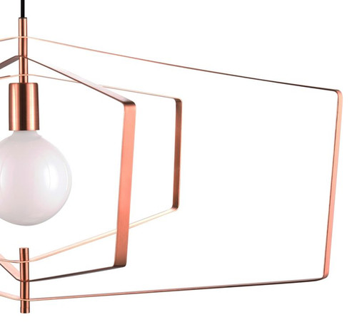 GoodHome Pendant Lamp Nedoki E27 90cm, copper