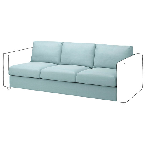 VIMLE 3-seat section, Saxemara light blue