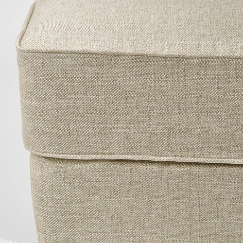 ROCKSJÖN Footstool, Kilanda light beige