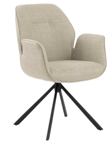 Swivel Chair Aura with Armrests Aura, beige