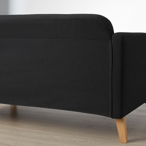 LINANÄS 3-seat sofa, with chaise longue/Vissle dark grey