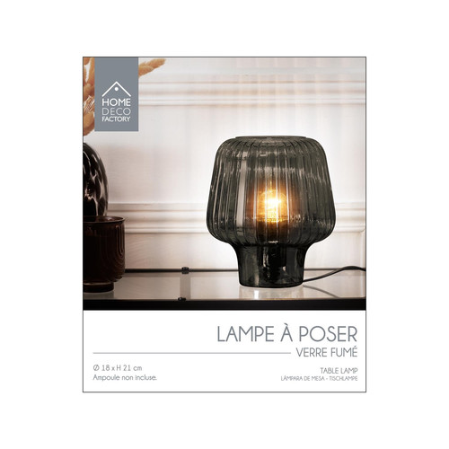 Table Lamp Lasima, smoked