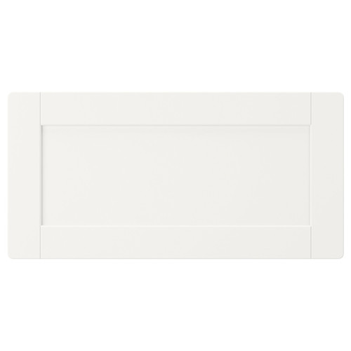 SMÅSTAD Drawer front, white, with frame, 60x30 cm