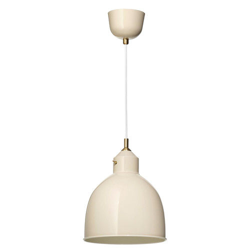 RÖDFLIK Pendant lamp, light beige