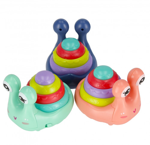 Press & Go Toy Snail 12cm, 1pc, assorted colours, 3+