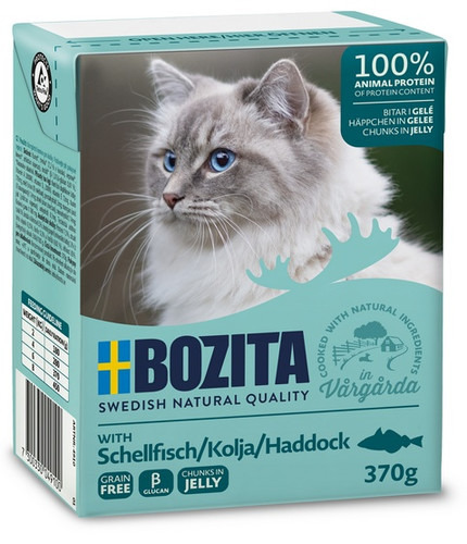 Bozita Feline Cat Food with Haddock in Jelly 370g