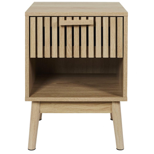 Bedside Table Nightstand Klaus, natural