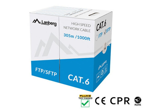 Lanberg High Speed Network Cable CAT 6 CU 305m SFTP, grey