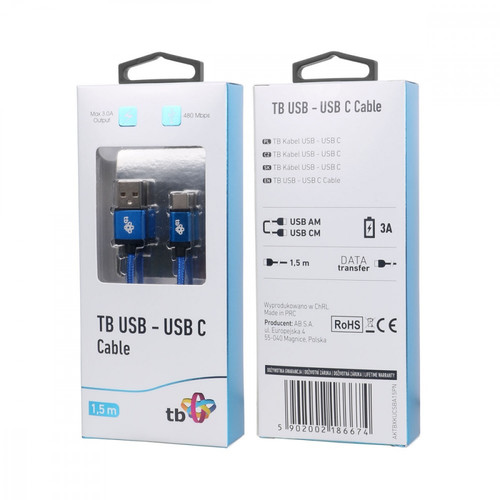 TB Cable USB - USB-C 1,5m blue