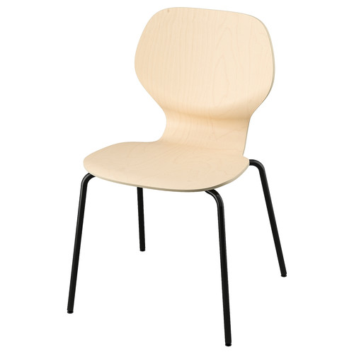 SIGTRYGG Chair, birch/Sefast black