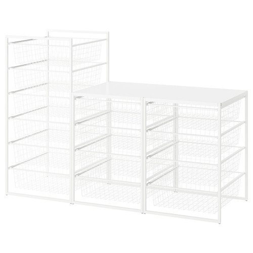 JONAXEL Frame/wire baskets/top shelves, 148x51x104 cm