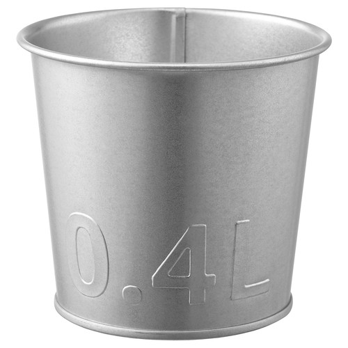 ÅKERBÄR Plant pot, in/outdoor/galvanised, 9 cm