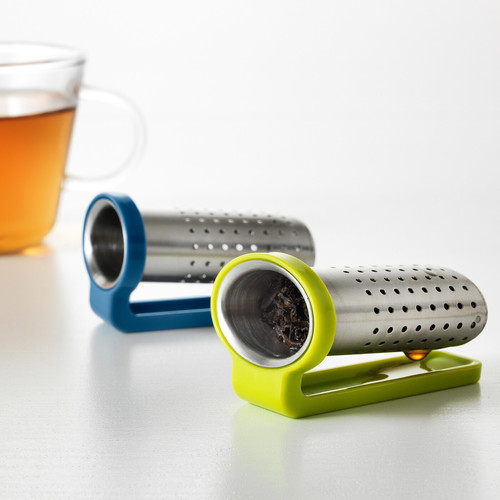 SAKKUNNIG Tea infuser, light green, blue, 2 pack