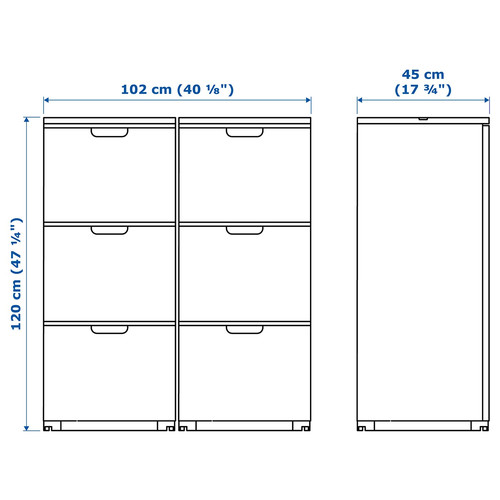 GALANT Storage combination with filing, black stained ash veneer, 102x120 cm