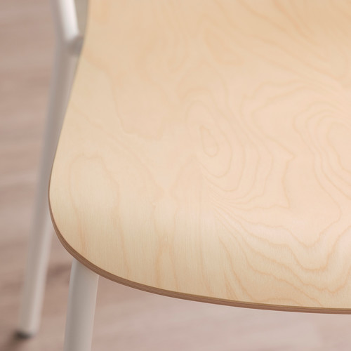 LÄKTARE Conference chair, birch veneer/white