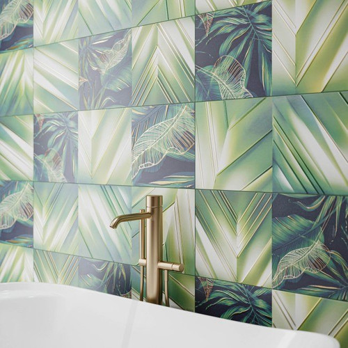 Decorative Wall Tile Cathrina 30 x 90 cm leaves C, 1pc