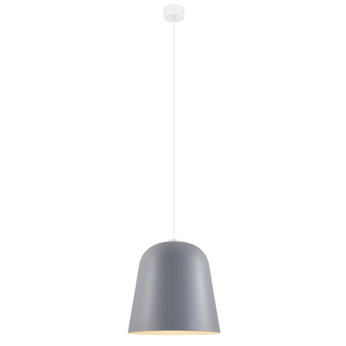 GoodHome Pendant Lamp Calume E27 38cm, grey