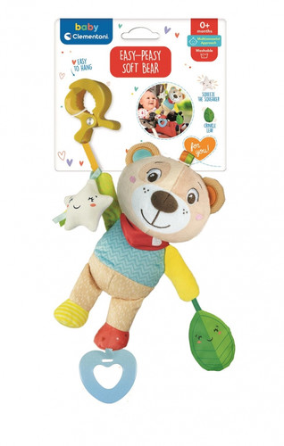 Clementoni Baby Pendant Toy Easy-Peasy Soft Bear 0+