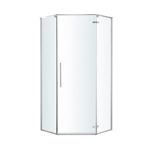 GoodHome Shower Enclosure Cabin Ezili 90 x 90 cm, chrome/transparent