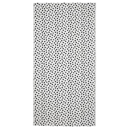 SANDLUSERN Pre-cut fabric, white/black, 150x300 cm